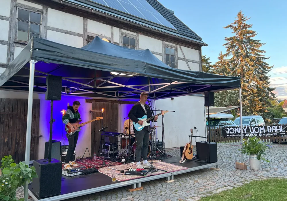 Jonny vom Dahl auf der Bühne